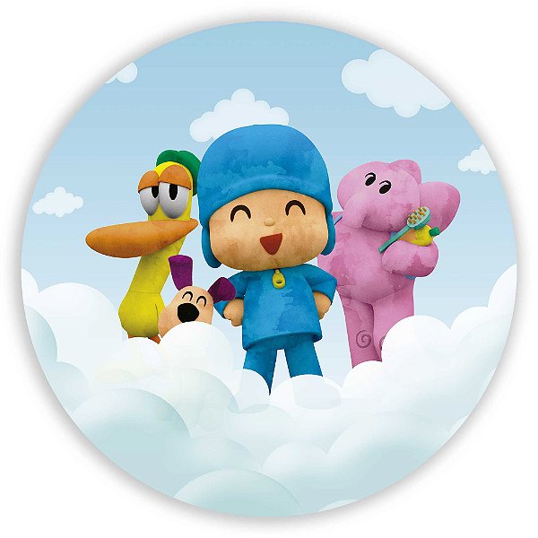 Painel Redondo - Pocoyo - Sublimado 3D