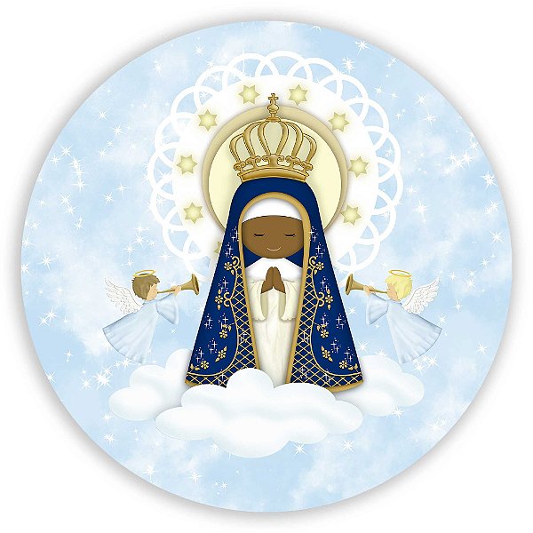 Painel Redondo - Nossa Senhora - Sublimado 3D