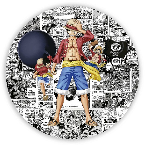 Painel Redondo - One Piece - Sublimado 3D