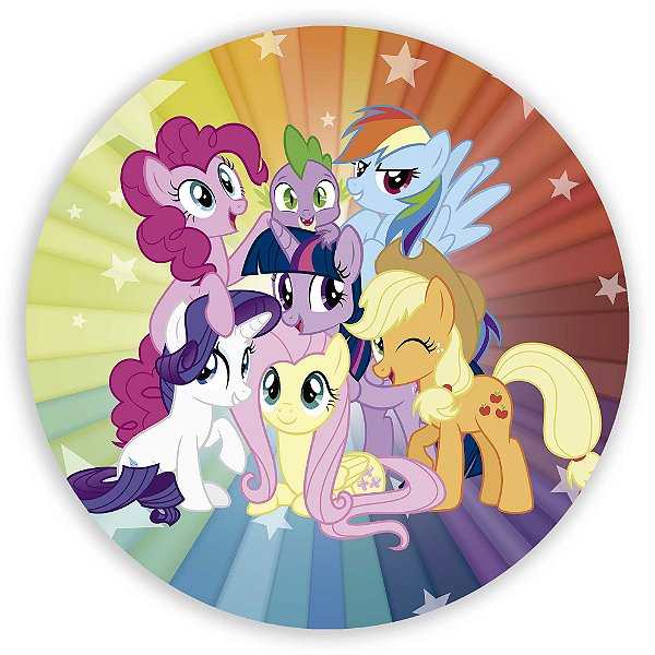 Painel Redondo - My Little Pony - Sublimado 3D