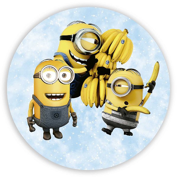 Painel Redondo - Minions - Sublimado 3D