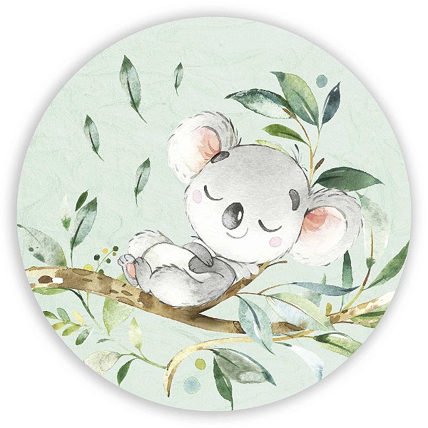 Painel Redondo - Koala - Sublimado 3D