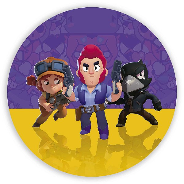 Painel Redondo - Brawl Stars - Sublimado 3D
