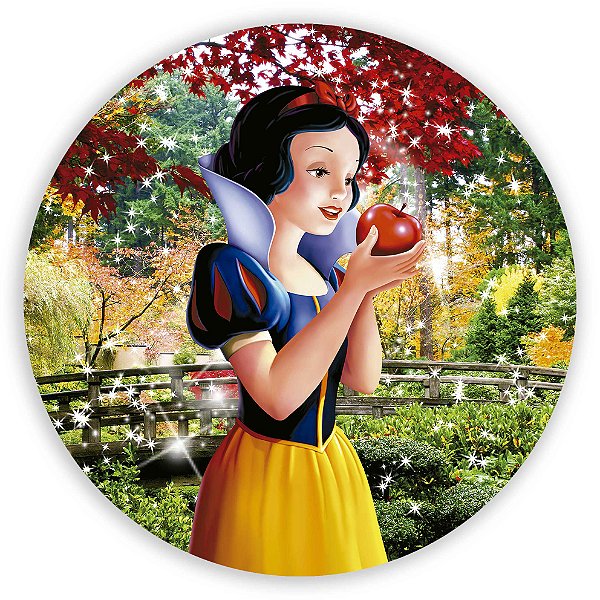 Painel Redondo - Branca de Neve - Sublimado 3D