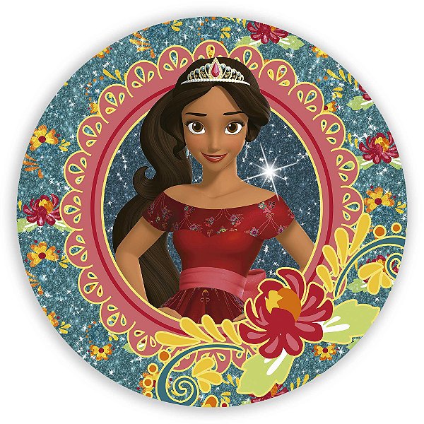 Painel Redondo - Elena de Avalor - Sublimado 3D