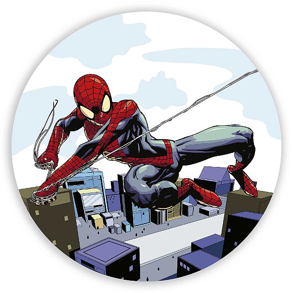 Painel Redondo - Homem Aranha - Sublimado 3D