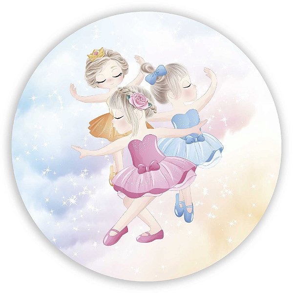 Painel Redondo - Bailarina - Sublimado 3D