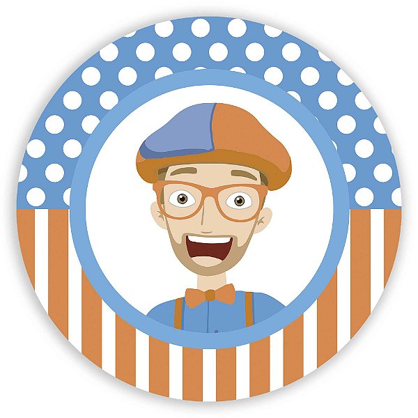 Painel Redondo - Blippi - Sublimado 3D