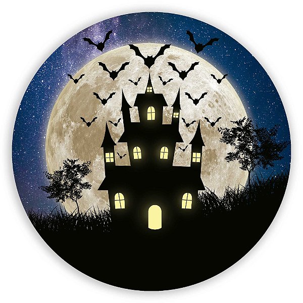 Painel Redondo - Halloween - Sublimado 3D