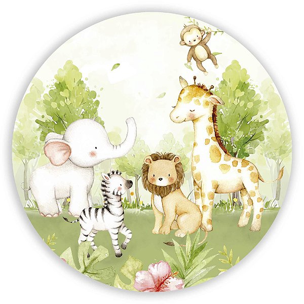 Painel Redondo - Safari - Sublimado 3D