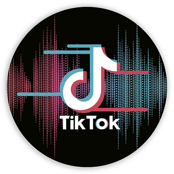 Painel Redondo - Tiktok Sonoro - Sublimado 3D