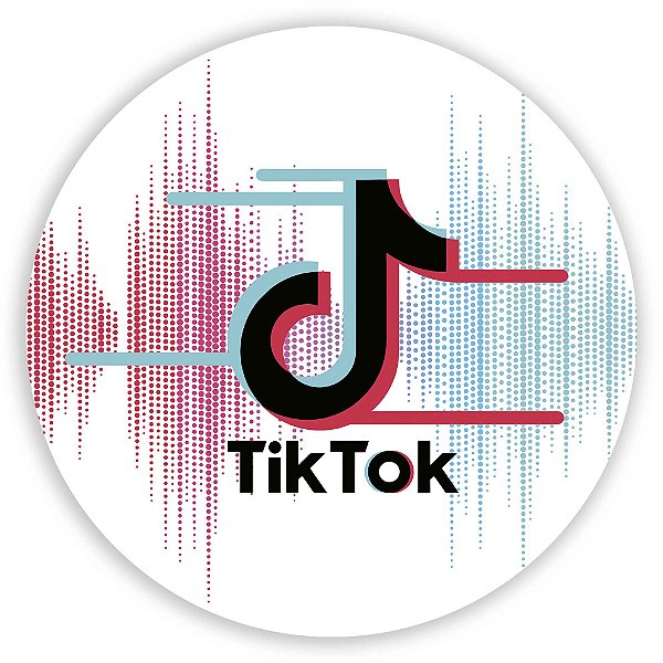Painel Redondo - Tiktok Sonoro - Sublimado 3D