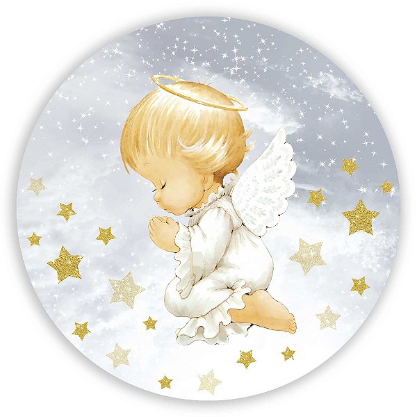 Painel Redondo - Anjo - Sublimado 3D