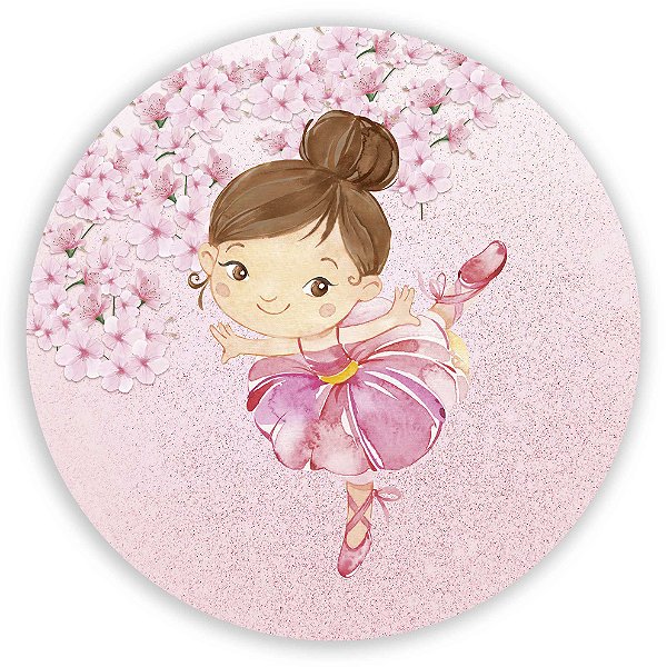 Painel Redondo - Bailarina - Sublimado 3D