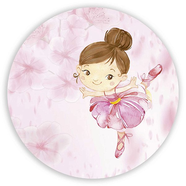 Painel Redondo - Bailarina - Sublimado 3D