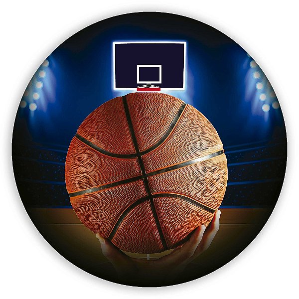 Painel Redondo - Basquete - Sublimado 3D