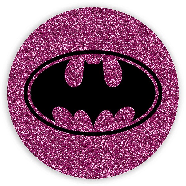 Painel Redondo - Batman Glitter - Sublimado 3D