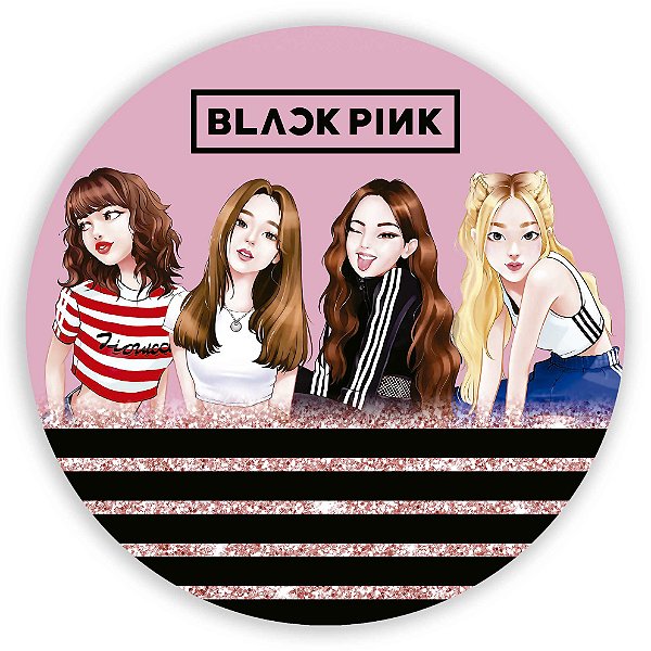 Painel Redondo - Black Pink - Sublimado 3D
