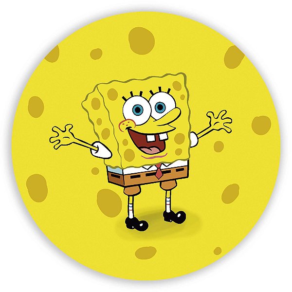 Painel Redondo - Bob Esponja - Sublimado 3D