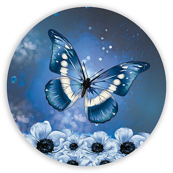 Painel Redondo - Borboletas - Sublimado 3D