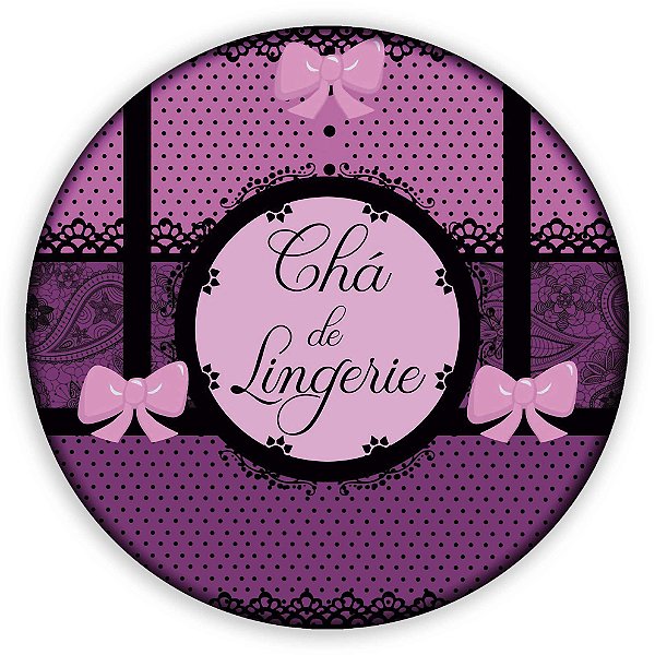 Painel Redondo - Cha de Lingerie - Sublimado 3D