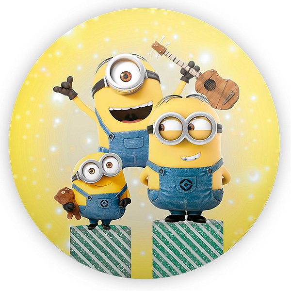 Painel Redondo - Minions - Sublimado 3D