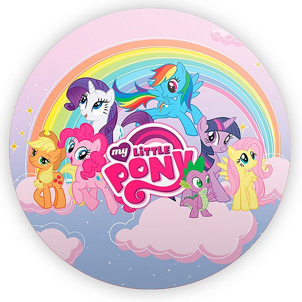Painel Redondo - My Little Pony - Sublimado 3D