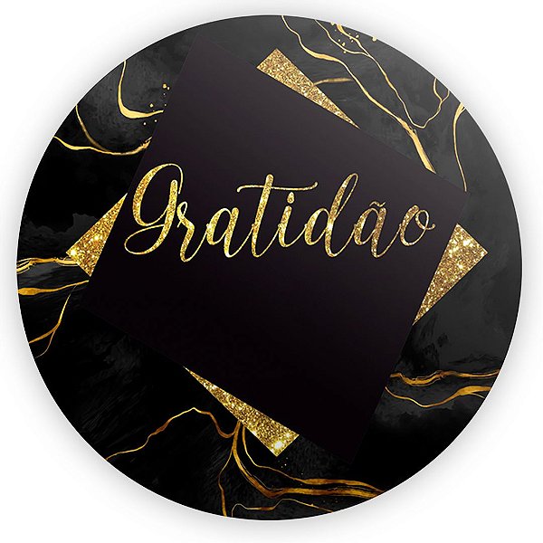 Painel Redondo - Gratidão - Sublimado 3D
