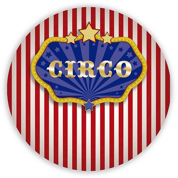 Painel Redondo - Circo - Sublimado 3D