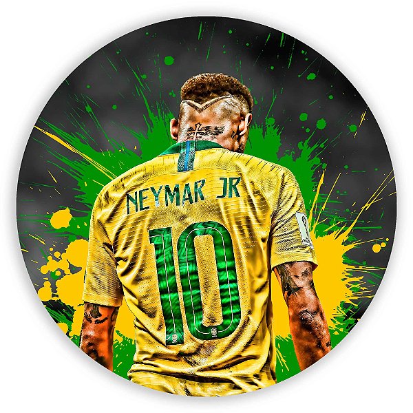 Painel Redondo - Neymar - Sublimado 3D