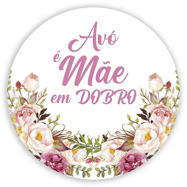 Painel Redondo - Dia das Mães - Sublimado 3D