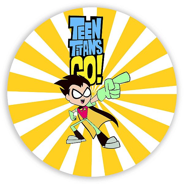 Painel Redondo - Teen Titans - Sublimado 3D