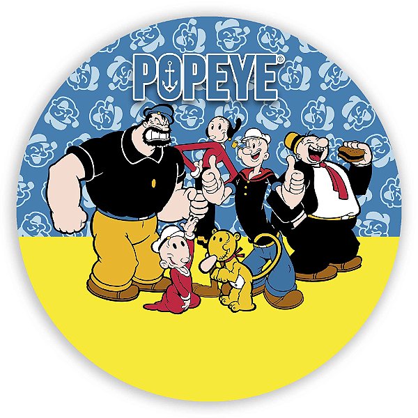 Painel Redondo - Popeye - Sublimado 3D