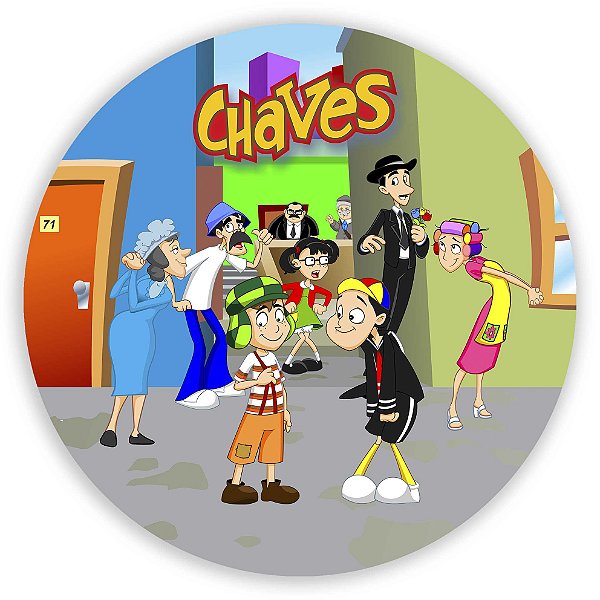Painel Redondo - Chaves  - Sublimado 3D