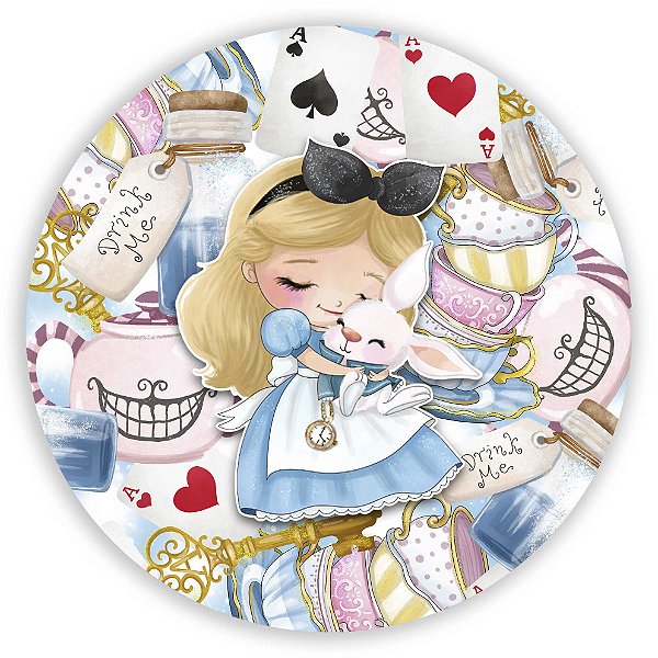 Painel Redondo - Alice  - Sublimado 3D