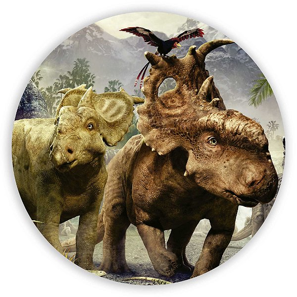 Painel Redondo - Dinossauro - Sublimado 3D