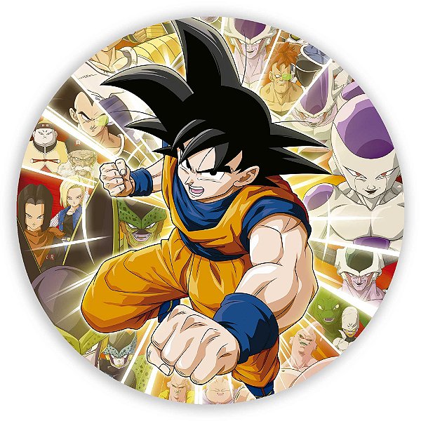 Painel Redondo - Dragon Ball - Sublimado 3D