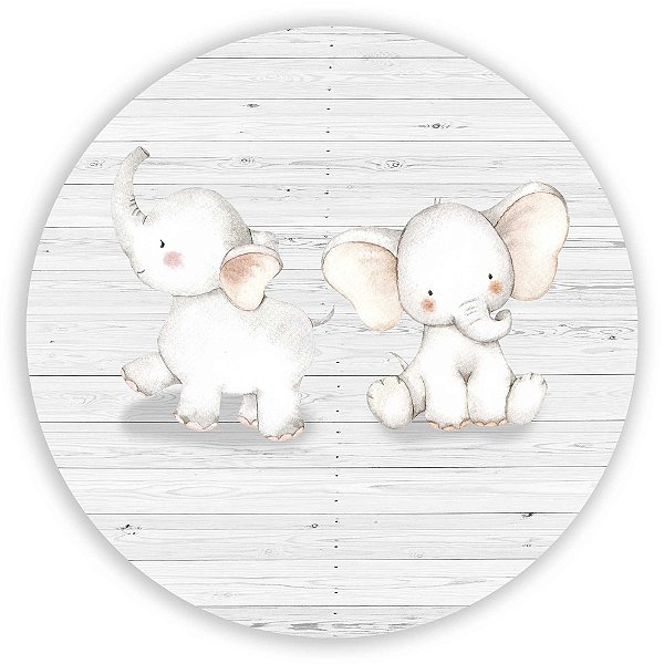 Painel Redondo - Elefante - Sublimado 3D