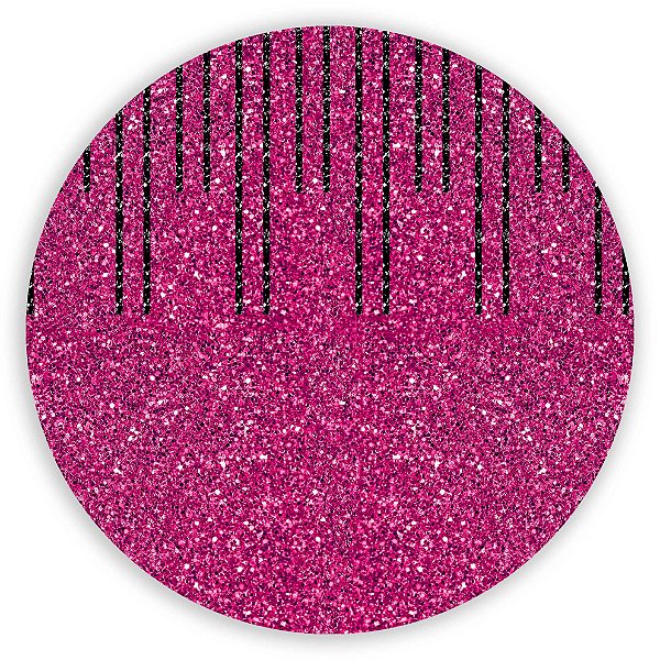 Painel Redondo - Glitter  - Sublimado 3D