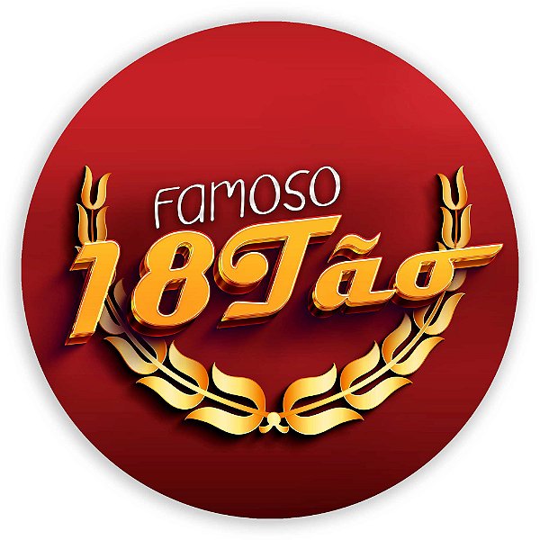 Painel Redondo - 18 Anos  - Sublimado 3D