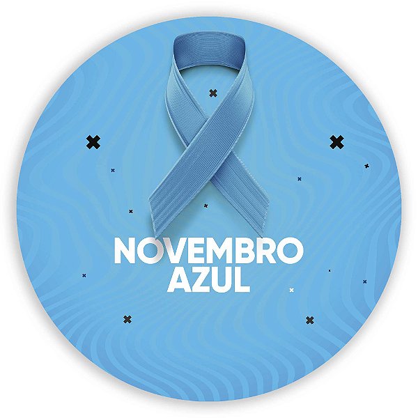 Painel Redondo - Novembro Azul   - Sublimado 3D