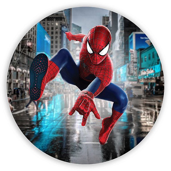 Painel Redondo - Homem aranha  - Sublimado 3D