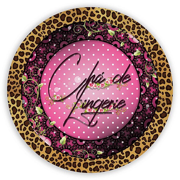 Painel Redondo - Cha de Lingerie - Sublimado 3D