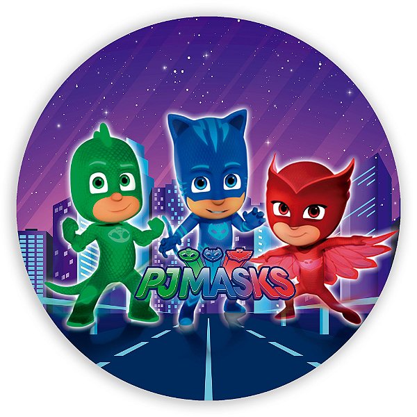 Painel Redondo - Pj Mask   - Sublimado 3D
