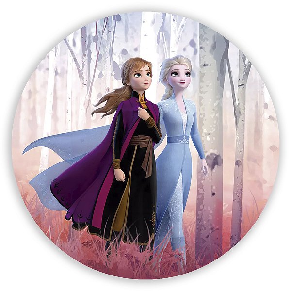 Painel Redondo - Frozen    - Sublimado 3D