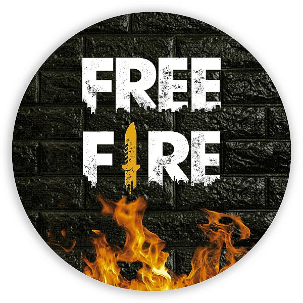 Painel Redondo - Free Fire - Sublimado 3D