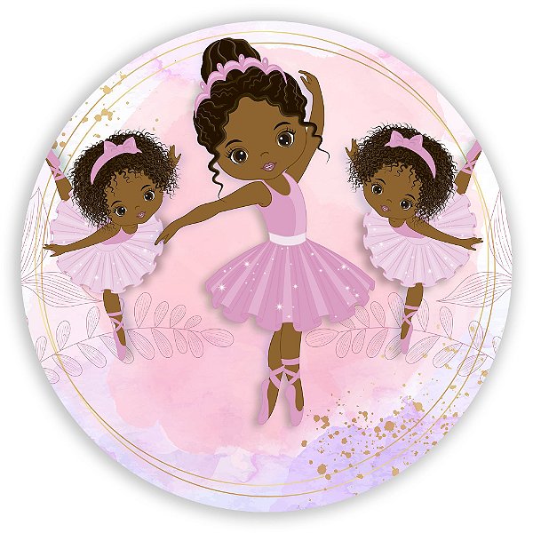 Painel Redondo - Bailarina - Sublimado 3D