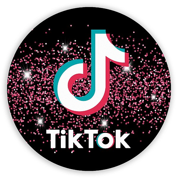 Painel Redondo - TikTok - Sublimado 3D