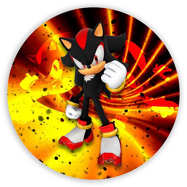 Painel Redondo - Sonic - Sublimado 3D