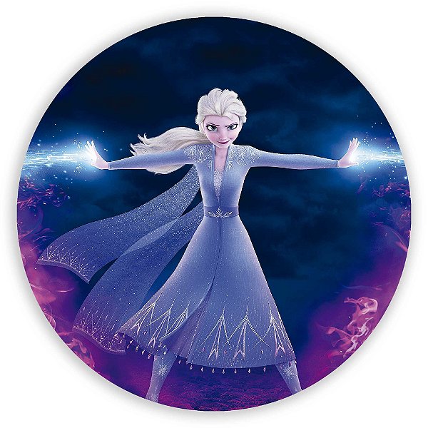 Painel Redondo - Frozen - Sublimado 3D